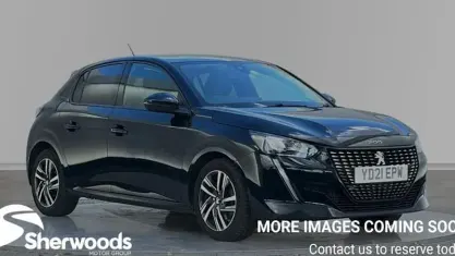 Used Peugeot 208 Allure 102 HP (75 kW) 2021 Black Hatchback