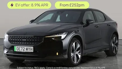 Black Used 2022 Polestar 2 Long Range Dual motor Hatchback | £17,035 (Fair price)