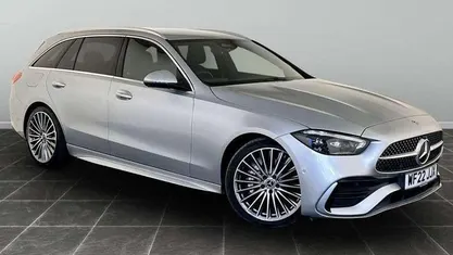 Silver Used 2022 Mercedes C200 AMG Line Premium Estate | £25,895 (Fair price)