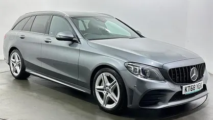 Used Mercedes C300 AMG line 245 HP (180 kW) 2019 Grey Estate