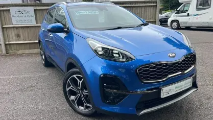 Used Kia Sportage GT-Line 136 HP (100 kW) 2021 Blue SUV