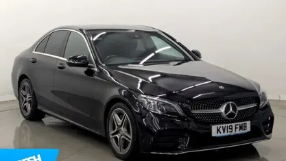 Used Mercedes C200 AMG Line Premium 184 HP (135 kW) 2019 Black Sedan