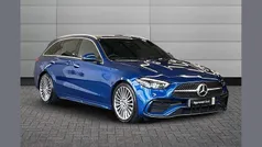 Blue Used 2024 Mercedes C300e AMG Line Premium Estate | £34,895 (Good price)