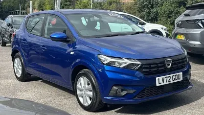 Used Dacia Sandero Comfort 91 HP (66 kW) 2022 Blue Hatchback