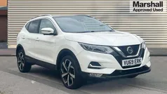White Used 2019 Nissan Qashqai Tekna SUV | £11,850 (Fair price)