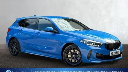 Used BMW 118 M Sport 136 HP (100 kW) 2023 Blue Hatchback