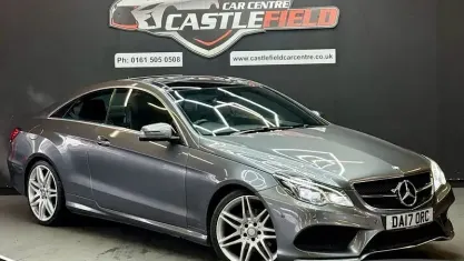 Used Mercedes E220 AMG line 177 HP (130 kW) 2017 Grey Coupe