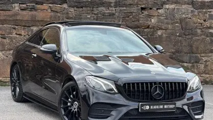 Used Mercedes E220 AMG Line Premium 194 HP (142 kW) 2018 Black Coupe