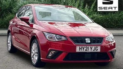 Used Seat Ibiza SE Technology 95 HP (69 kW) 2021 Desire red Hatchback