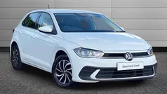 Pure white Used 2022 VW Polo Life Hatchback | £15,295 (Fair price)