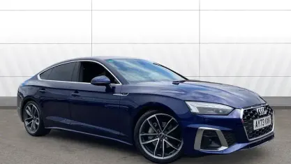 Used Audi A5 Sportback S-Line 204 HP (150 kW) 2023 Blue Hatchback