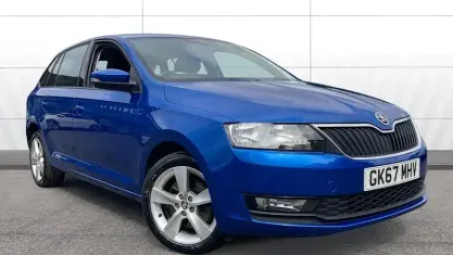 Used Skoda Rapid SE 110 HP (80 kW) 2017 Blue Hatchback