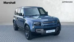 Metallic tasman blue Used 2024 Land Rover Defender HSE Dynamic SUV | £69,385 (Fair price)