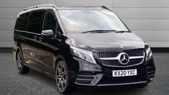 Obsidian black Used 2020 Mercedes V220 AMG line MPV | £47,950 (Super price)