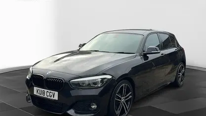 Used BMW 118 M Sport 136 HP (100 kW) 2018 Black sapphire metallic paint Hatchback