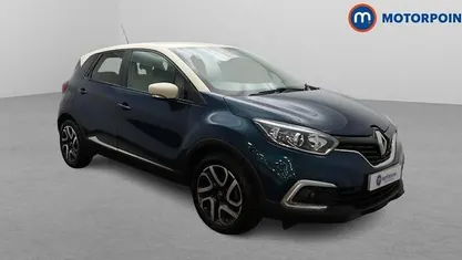 Used Renault Captur Iconic 90 HP (66 kW) 2019 Blue/cream SUV