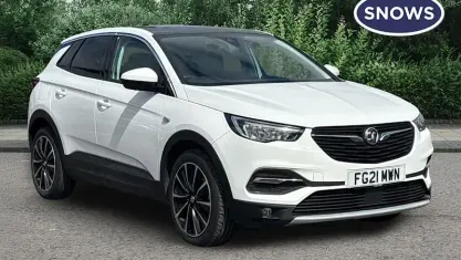 Used Vauxhall Grandland X Elite 131 HP (96 kW) 2021 White SUV