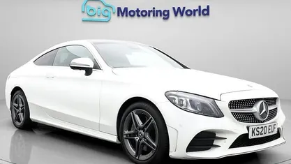 White Used 2020 Mercedes C300 AMG line Coupe | £21,100 (Fair price)