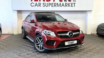 Used Mercedes GLE350 AMG Line Premium Plus 258 HP (189 kW) 2017 Red Coupe