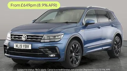 Blue Used 2018 VW Tiguan Allspace R-line SUV | £22,612 (Fair price)