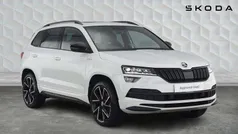 Moon white metallic Used 2019 Skoda Karoq SportLine SUV | £16,200 (Fair price)