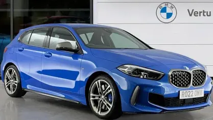 Used BMW M135 Comfort Edition 306 HP (225 kW) 2022 Blue Hatchback