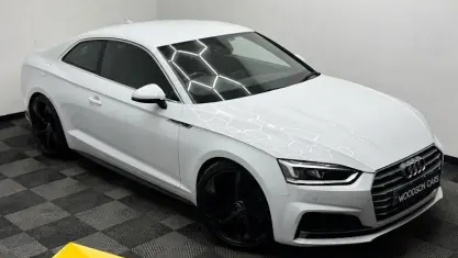 Begagnad Audi A5 S-Line 190 HK (139 kW) 2018 Vit Sportkupé