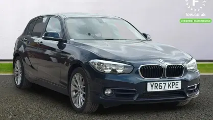 Used BMW 118 Sport Line 150 HP (110 kW) 2017 Blue Hatchback