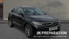 Deep black pearlescent Used 2025 VW T-Roc R-line SUV | £27,593 (Fair price)