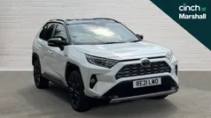 White/black Used 2021 Toyota RAV4 Hybrid SUV | £25,476 (Fair price)