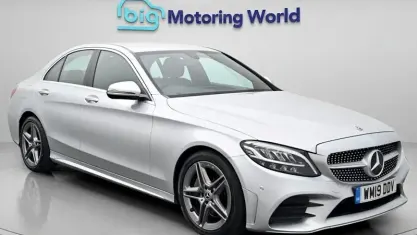 Used Mercedes C300 AMG line 258 HP (189 kW) 2019 Silver Sedan