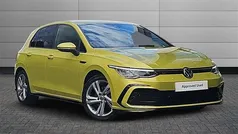Lime yellow Used 2024 VW Golf VIII R-line Hatchback | £24,450 (Fair price)