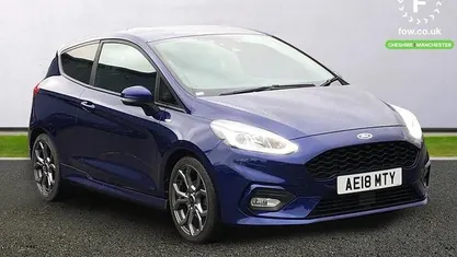 Blue Used 2018 Ford Fiesta ST-Line Hatchback | £8,699 (Fair price)