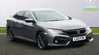 Grey Used 2021 Honda Civic SR Hatchback | £13,399 (Fair price)