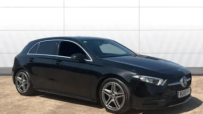 Used Mercedes A200 AMG line 150 HP (110 kW) 2019 Black Hatchback