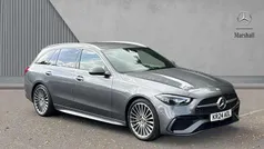 Grey Used 2024 Mercedes C300e AMG Line Premium Estate | £34,524 (Good price)