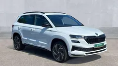 Moon white metallic Used 2023 Skoda Karoq SportLine SUV | £23,990 (Fair price)