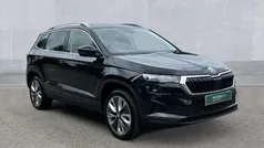 Black magic pearlescent Used 2024 Skoda Karoq SE L SUV | £20,550 (Fair price)