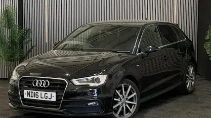 Used Audi A3 Sportback S-Line 150 HP (110 kW) 2016 Black Hatchback