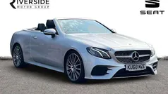 Iridium silver Used 2018 Mercedes E220 AMG line Cabriolet | £22,990 (Fair price)