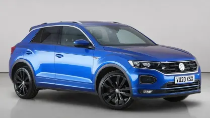 Used VW T-Roc R-line 150 HP (110 kW) 2020 Blue SUV
