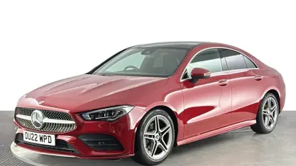 Used Mercedes CLA180 AMG Line Premium Plus 136 HP (100 kW) 2022 Red Sedan