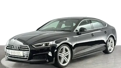 Used Audi A5 Sportback S-Line 190 HP (139 kW) 2019 Black Hatchback