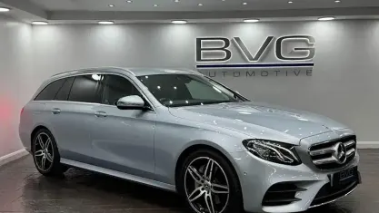 Used Mercedes E220 AMG line 194 HP (142 kW) 2017 Silver Estate