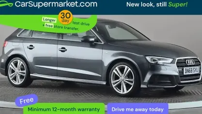 Begagnad Audi A3 Sportback S-Line 150 HK (110 kW) 2019 Halvkombi