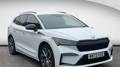 Used Skoda Enyaq iV SportLine 150 kW (204 HP) 2022 White SUV