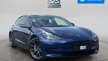 Used Tesla Model 3 Standard Range Plus 180 kW (245 HP) 2020 Blue Sedan