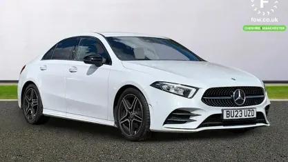 Used Mercedes A200 AMG line 163 HP (119 kW) 2023 White Sedan