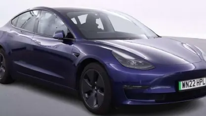 Used Tesla Model 3 Long Range AWD 366 kW (498 HP) 2022 Blue Sedan