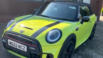 Used Mini John Cooper Works Cabriolet Comfort 231 HP (169 kW) 2022 Yellow Cabriolet